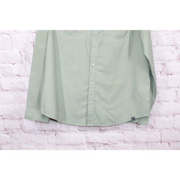 LL Bean West Branch Fishing Shirt Long Sleeve Faded Sage Size L - Picture 3 of 9